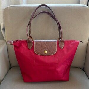 Longchamp Le Pliage Small Red Tote